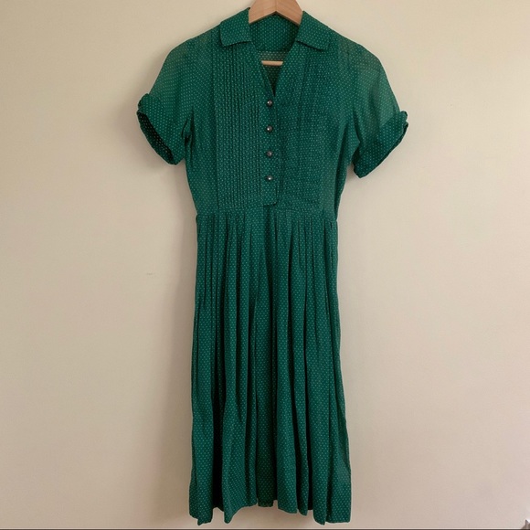 Vintage 40s Dress - Picture 2 of 10